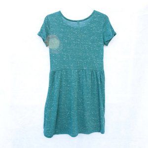 Teal Knit Tshirt Dress
